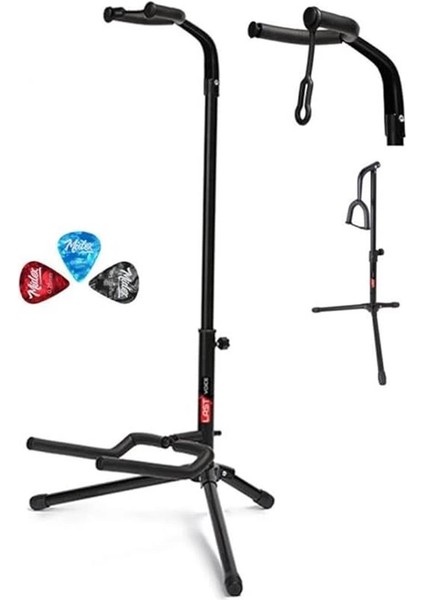 Portatif Demonte Gitar Standı Sehpası Pena Hediye (Gtr-01)