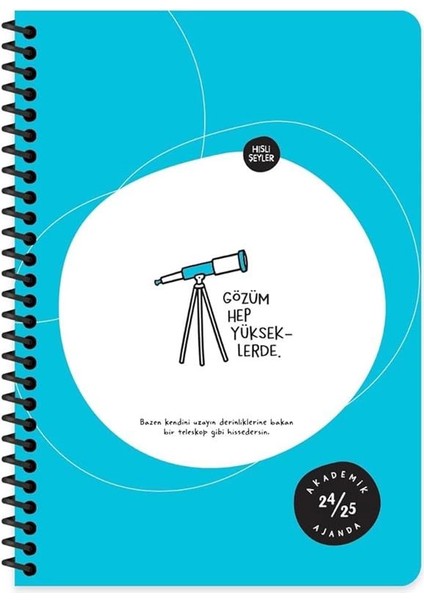 A5 Spiralli Akademik Ajanda - Gözüm Yükseklerde