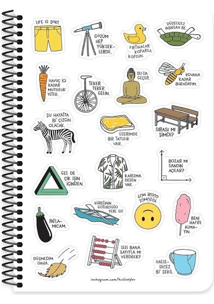 A5 Spiralli Akademik Ajanda - Gözüm Yükseklerde