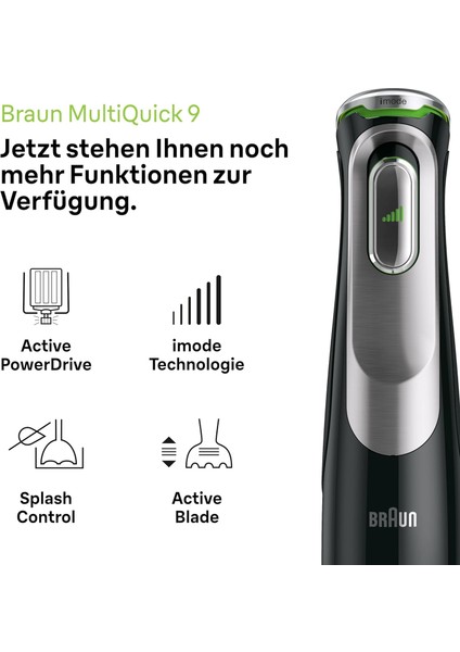 Multiquick 9 Mq 9187XLI El Mikseri – Active Powerdrive Teknolojili Püre Çubuğu ve Parçalama, D fiyatları