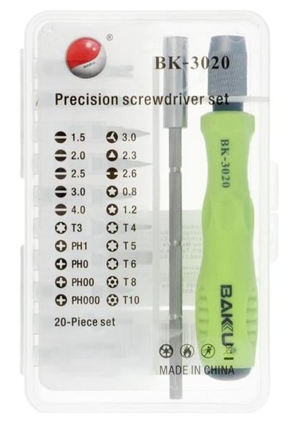 Baku BK-3020 20 Uçlu Tornavida Seti