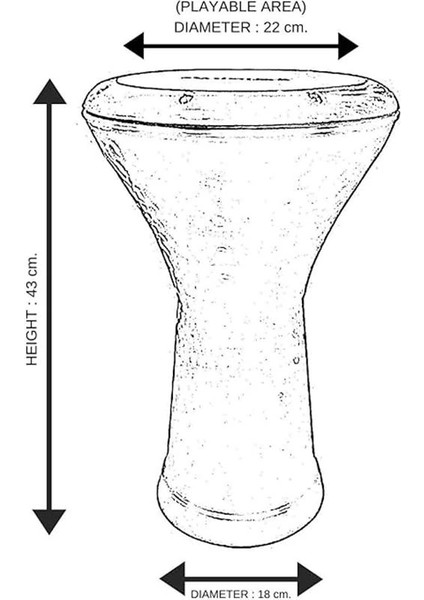 Vatan Döküm Erzincan Işlemeli Darbuka - Mavi Doumbek fiyatları