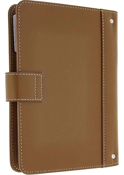 2025 Ajanda Suni Deri Mıknatıs Kapaklı 4 Halka Mekanizmalı Organizer, Vizon, 20X23X4 Cm. fiyatları