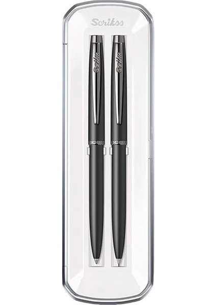 108M Prestige Tükenmez Kalemversatil Kalem Takım Mat Siyah