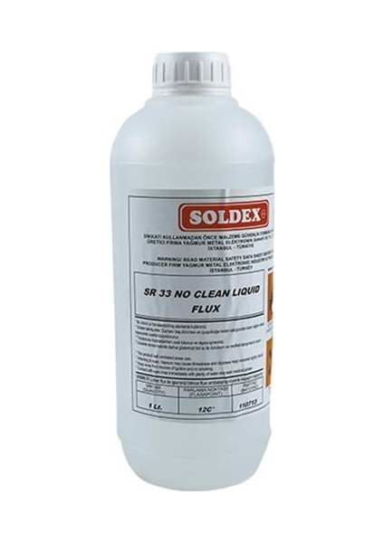 Soldex Sr-33 1 Lt Temizlik Gerektirmeyen Sıvı Flux