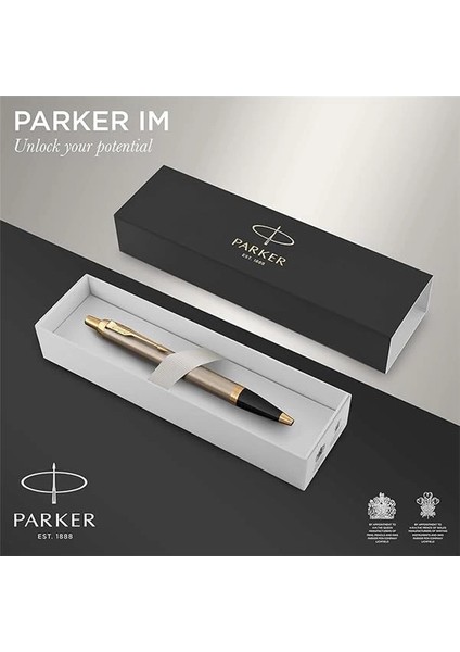 Im Tükenmez Kalem | Fırçalanmış Metal | Orta Uçlu | Mavi | Hediye Kutusu fiyatları