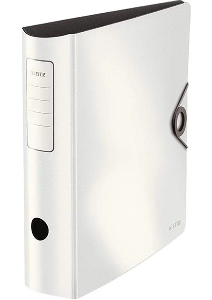 180° Active Solid Geniş Klasör, Beyaz, A4, 82 mm Genişliğinde Yuvarlak Sırt, Elastik Bantlı