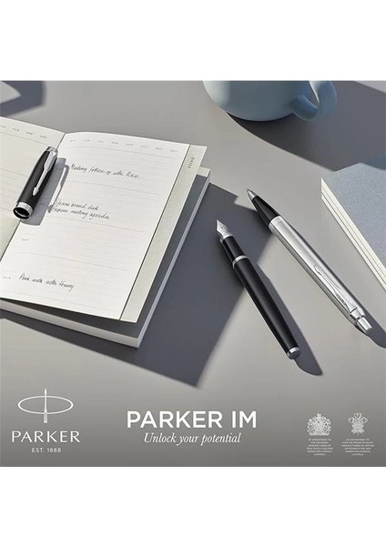 Im Tükenmez Kalem | Fırçalanmış Metal | Orta Uçlu | Mavi | Hediye Kutusu indirimleri