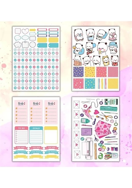 Girl Power My Dıy Sticker Book 24 * 17 cm 16 Sayfa Özel Tasarım Rengarenk Sticker Kitabı fiyatları