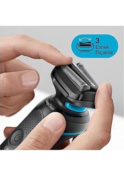 81692835 Seri 5 M1000S Kablosuz Tıraş Makinası, Easyclean Teknoloji, Easyclick Islak&kuru, Şar fiyatları