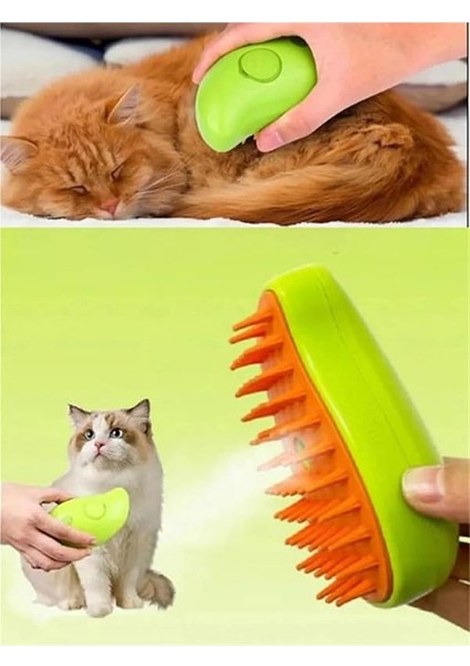 Buharlı Kedi ve Köpek Tarağı, Yumuşak Silikon Başlıklı, Kedi Köpek Yıkama Fırçası fiyatları