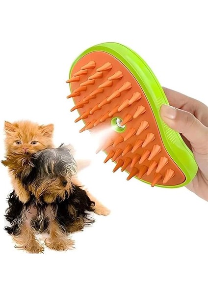 Buharlı Kedi ve Köpek Tarağı, Yumuşak Silikon Başlıklı, Kedi Köpek Yıkama Fırçası modelleri