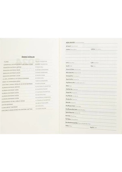 2024 Ajanda - Tual, 8683672858852, Çok Renkli modelleri