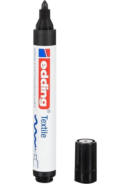 4500 Tekstil Kalemi - Siyah - 1 Kalem - 2-3 mm Yuvarlak Uç modelleri