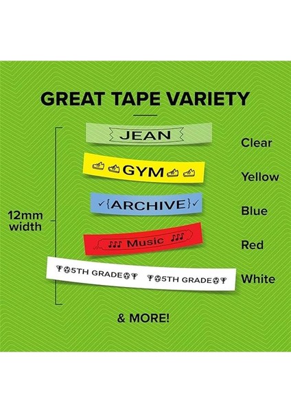 Letratag Plastik Şerit (12 mm x 4 Mt), Beyaz (59422) fiyatları