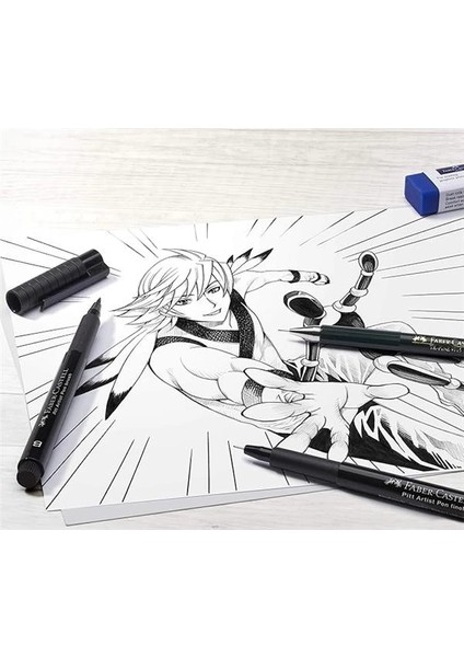Faber-Castell Pitt Artist P Manga 4'lü S (Xs,f,s;b)