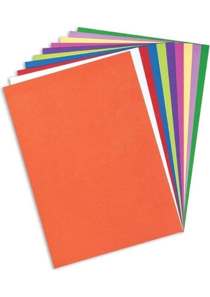 A4 Renkli Fon Kartonu 23 x 34 cm 10 Renk fiyatları