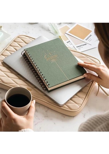 A5 Spiralli Keten Süresiz Planlayıcı Ajanda Yeşil