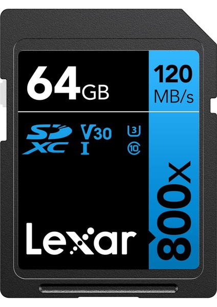 ® 64GB Professional 800X Sdxc™ Uhs-I Cards, Up To 120MB/S Read 45MB/S Write C10 V30 U3