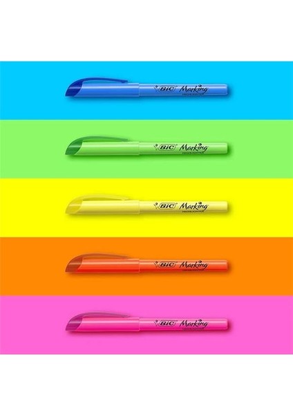 Intensity Marking Highlighter Fosforlu Kalem 5'li Blister Karışık Renkler, Floresan Su Bazlı fiyatları