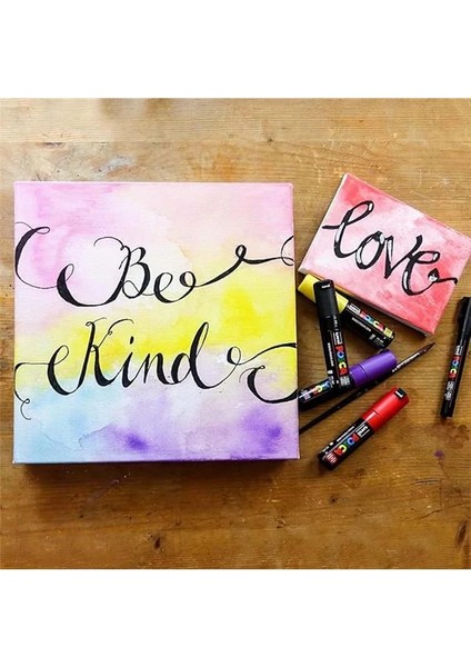 Uni Posca Markör Kalem 3m 12'li Set 0.9-1.3 mm Keçe Uçlu