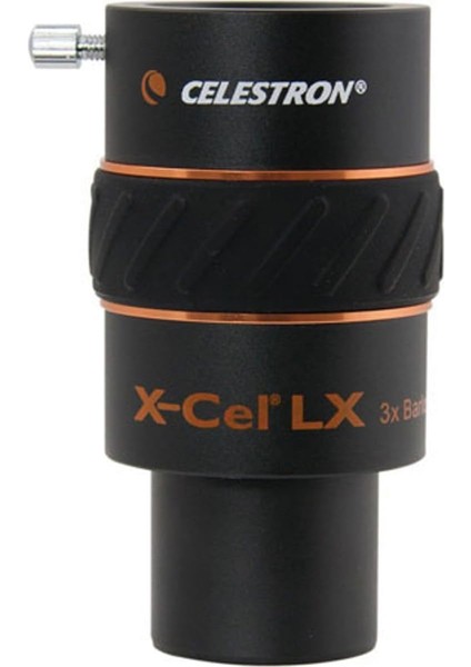 93428 1,25 Inç X-Cel Lx 3x Barlow Lens, Siyah fırsatları