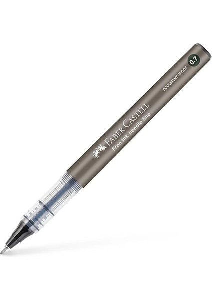 Faber-Castell Free Ink Roller Kalem, 0.7 Mm, Siyah, Silinmez Kalıcı Mürekkep, Mürekkep Göstergeli