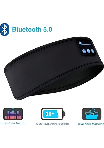 Bluetooth Kablosuz Kulaklıklı Uyku Bandı - Spor ve Uyku Için Yıkanabilir Tasarım indirimleri