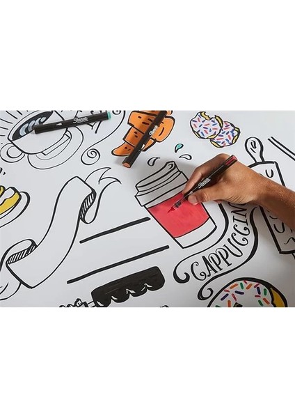 Sharpıe Creative Marker Akrilik Boya Kalemleri | Su Bazlı Boya Kalemi Fırça Uçlu | Mürekkep Kağıdı modelleri