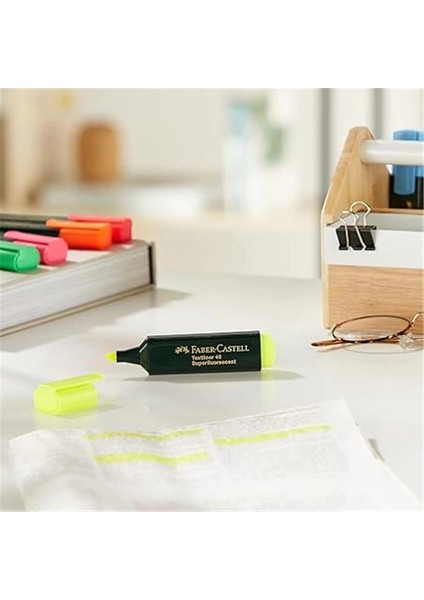 Faber-Castell Fosforlu Kalem, 6+2 Li Poşet, 6 Renk indirimleri