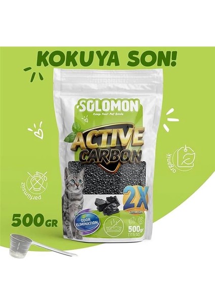 Active Carbon 500 gr Koku Giderici - Kedi Kumu Koku Giderici Kokusuz Kedi Tuvaleti Doğal Kum fiyatları