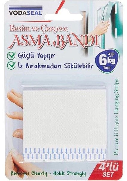 53.01.082 Resimli Çerçeve 4'lü Cırt Bant