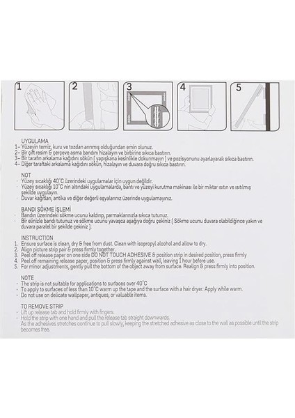 53.01.082 Resimli Çerçeve 4'lü Cırt Bant modelleri