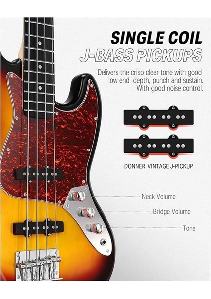 DJB-510D Jb-Style Bas Gitar (Sunburst) modelleri