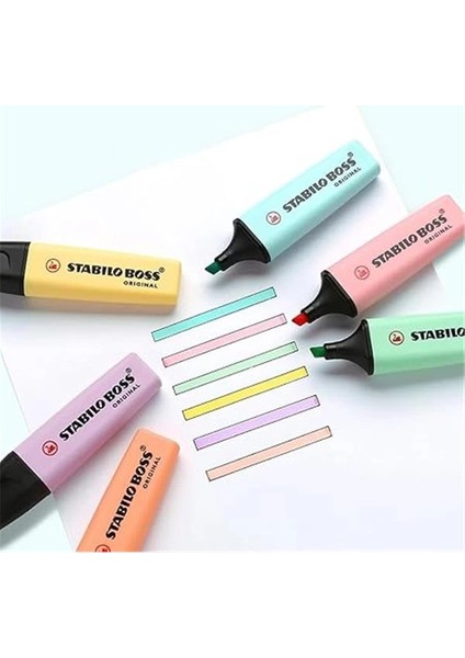 - Boss Orıgınal - Fosforlu Kalem - 8'li Paket - Çeşitli Renkler indirimleri