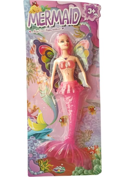 Oyuncak 32 cm Işıklı Deniz Kızı Bebek – Kız Çocuk Oyun ve Hediye Seti