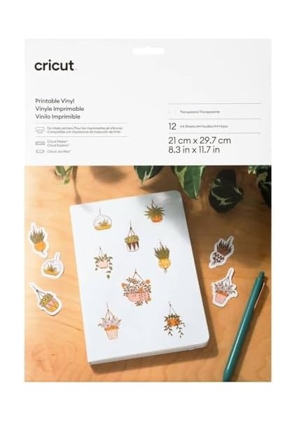 2010363 Yazdırılabilir (Prıntable) Vinil 21.5X28CM 12Lİ Paket Transparan