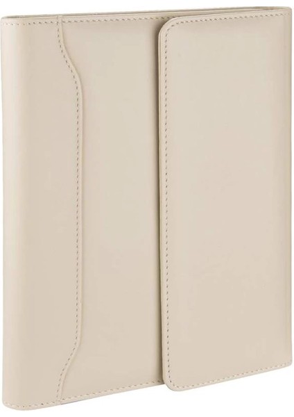 5217 Ajanda Tarihsiz Çizgili 17 x 24 cm Ajanda/defter Hesap Makineli Suni Deri Organizer, Bej fiyatları