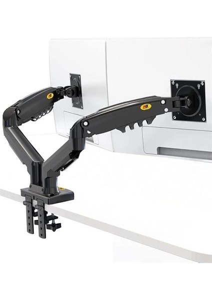 North Bayou Nb F160 17-27" Çift Kol 2-9 kg Amortisörlü Monitör Standı