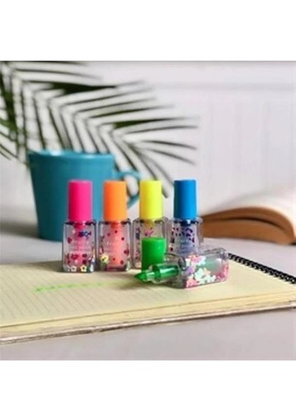 Havuç ve Oje Şekilli Fosforlu Kalem Seti, Çok Renkli 2934 Toplam 11 Emojili Kalem indirimleri