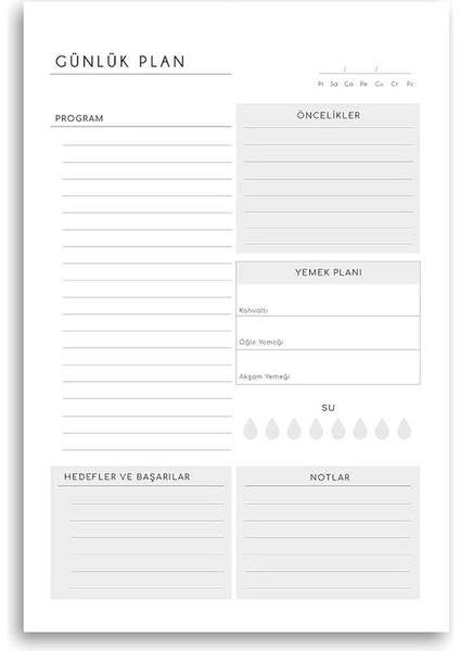 3'lü Masaüstü Planlayıcı Set (Günlük, Haftalık, Aylık Planlayıcı) fırsatları