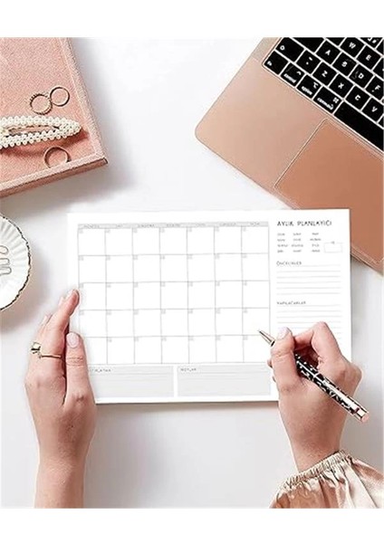 3'lü Masaüstü Planlayıcı Set (Günlük, Haftalık, Aylık Planlayıcı)