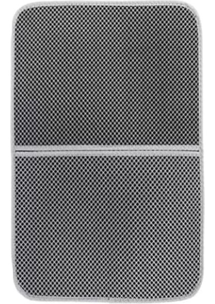 Büyük Boy Elekli Kedi Tuvalet Önü Paspası Katlanabilir 82 x 60 cm Gri