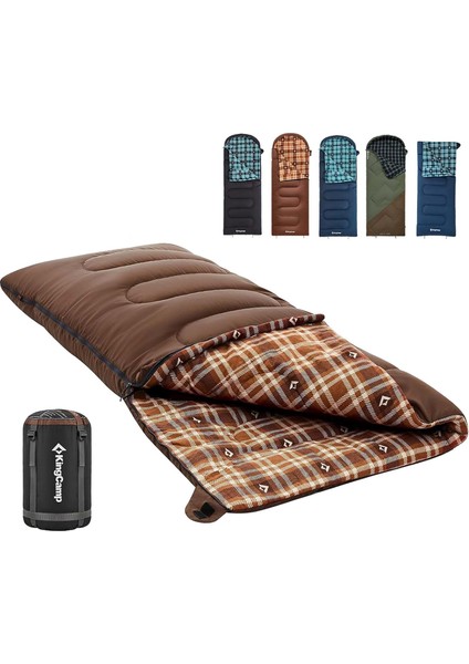 Yetişkinler Için Uyku Tulumu Pamuk Flanel Uyku Tulumları Ekstra Geniş Gençler 3 Mevsim Kamp