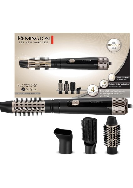 AS7500 Sıcak Hava Fırçası [4 Başlık Dahil: 38 mm ve 50 mm Yuvarlak Fırça, Şekillendirme Ba