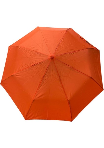 Turuncu Otomatik Şemsiye, Hafif ve Şık Tasarım, Kolay Kullanım.