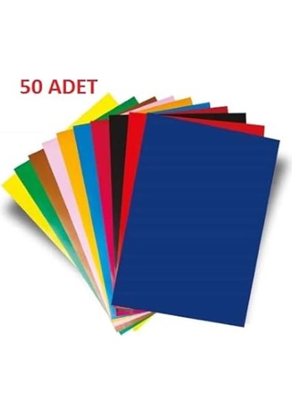 50 Adet A4 Elişi Kağıdı Karışık Renk