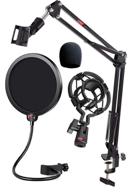 NB39PSMX Mikrofon Standı Shock Mount Pop Filter Sünger Seti