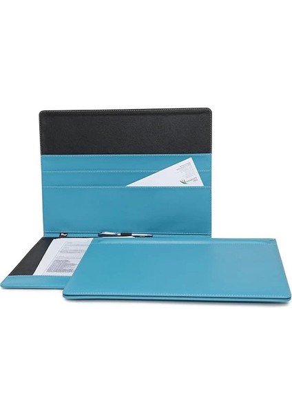 545-12 Sümen Takımı Suni Deri Tek Parça Pad Kapaklı 33X45CM, Turkuaz