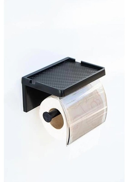 Yapışkanlı Kapaklı Tuvalet Kağıdı Askısı Banyo Tuvalet Kağıtlığı Aparatı Peçetelik
